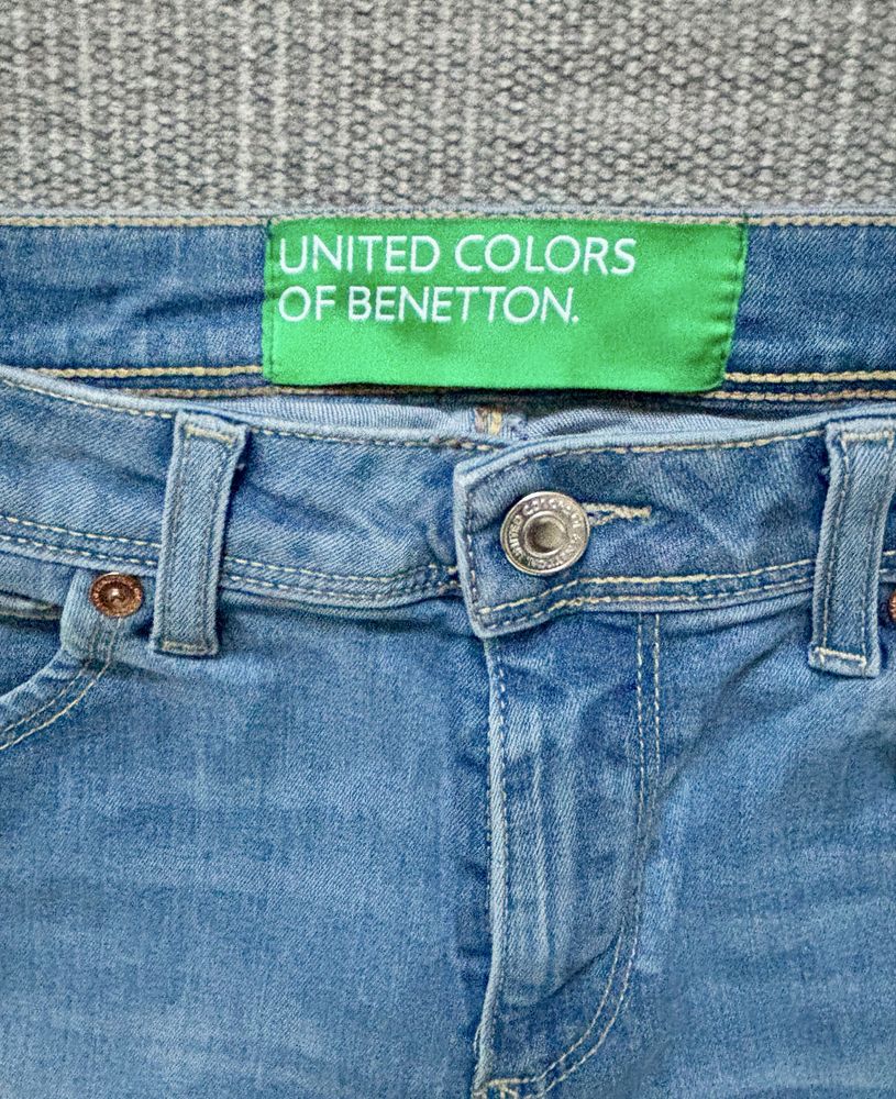 Jeansy skunny Benetton 28