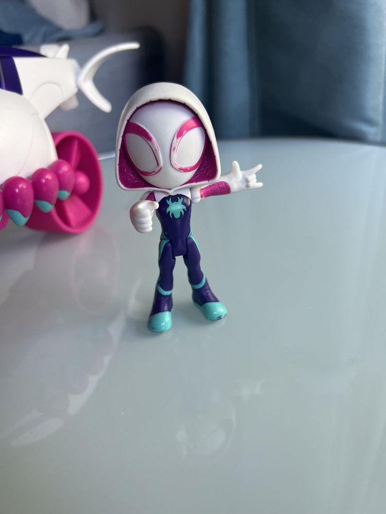 Spidey zestaw pojazd  2w1 figurka Ghost Spider