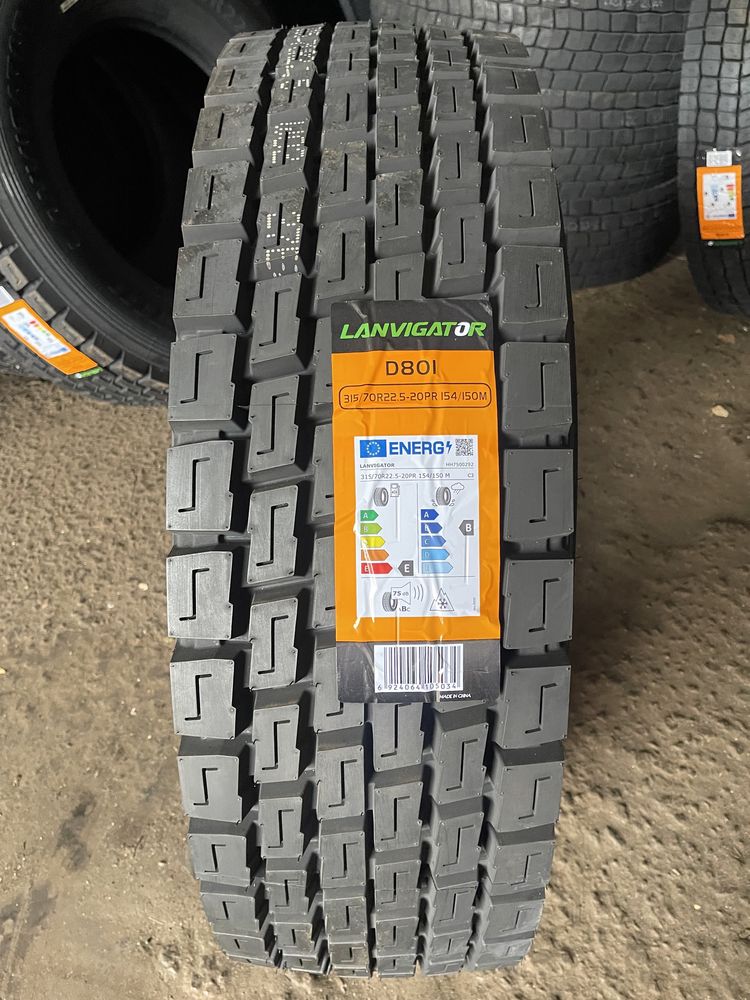Шини R22.5 Lanvigator 315/70 315/80 295/80 Вантажні D318 D801 резина