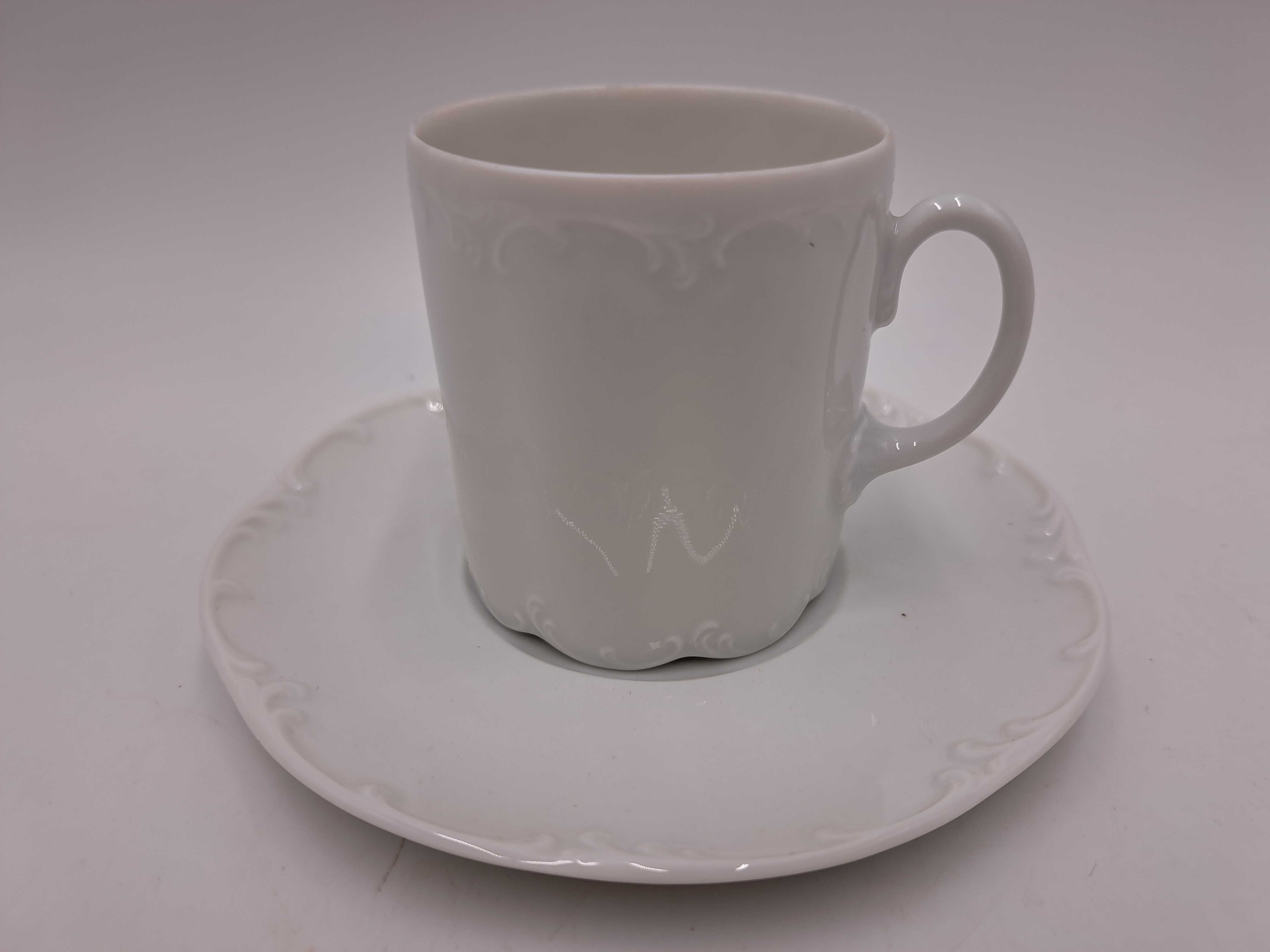 Filiżanka spodek Rosenthal Classic Rose duo reliefy litron