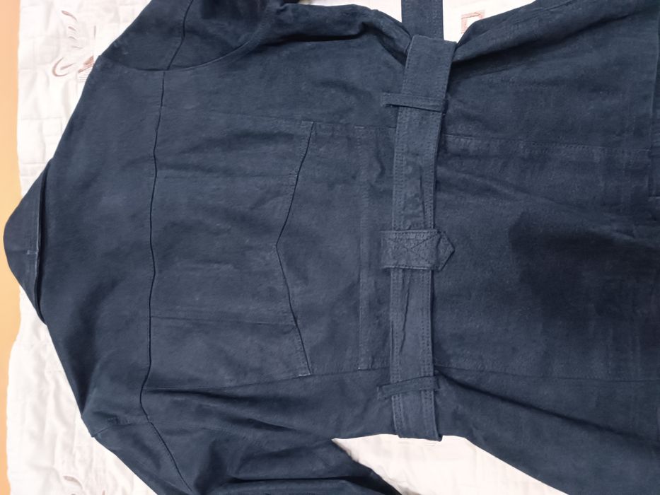 Kurtka damska zamszowa 38 M 40 L 42 XL czarna z paskiem Cecil