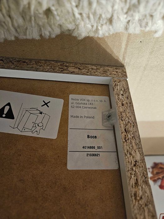 Regał dziecięcy Boca Meble VOX drewniany biały styl skandynawski