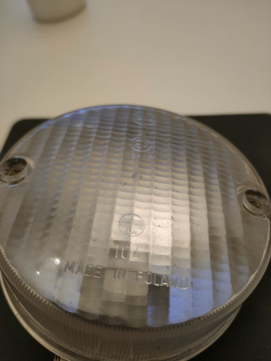 Zabytkowy halogen samochodowy Zem made in Poland