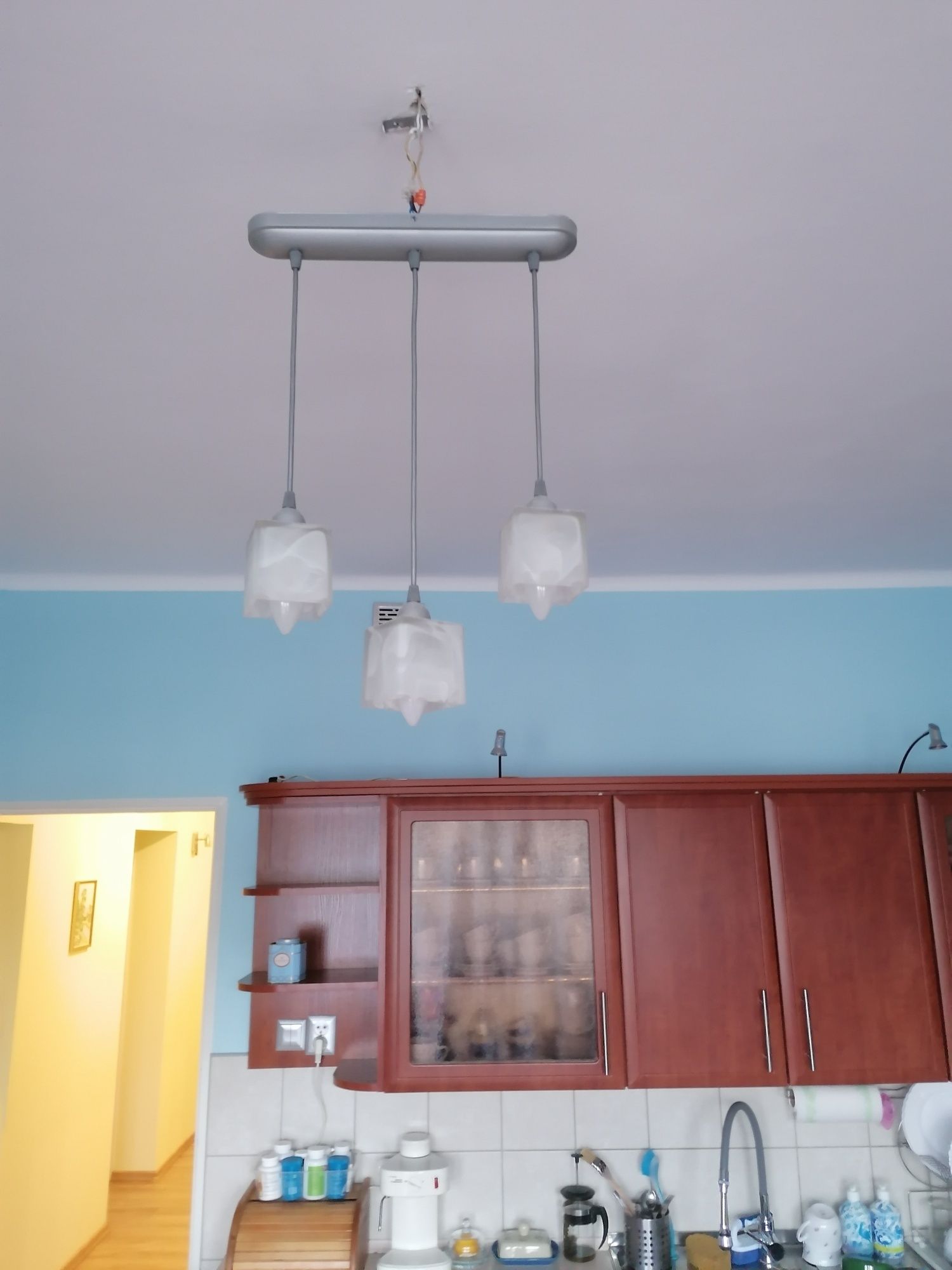 Lampa sufitowa, vintage PRL