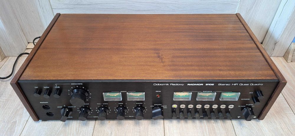 Amplituner RADMOR 5102 ! Czarno-Brązowy ! IDEAŁ ! Przestrojony! 81 R !