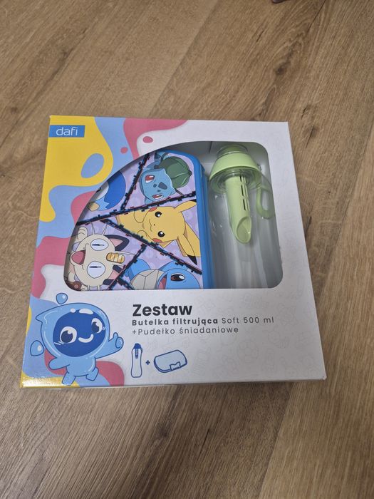 Dafi zestaw butelka filtrujaca soft 500ml pudełko śniadaniowe szkoła p