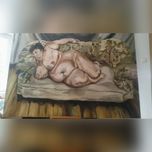 obraz olej na płótnie Lucian Freud Benefits Supervisor Sleeping