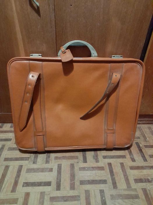 Mala de viagem em pele VINTAGE