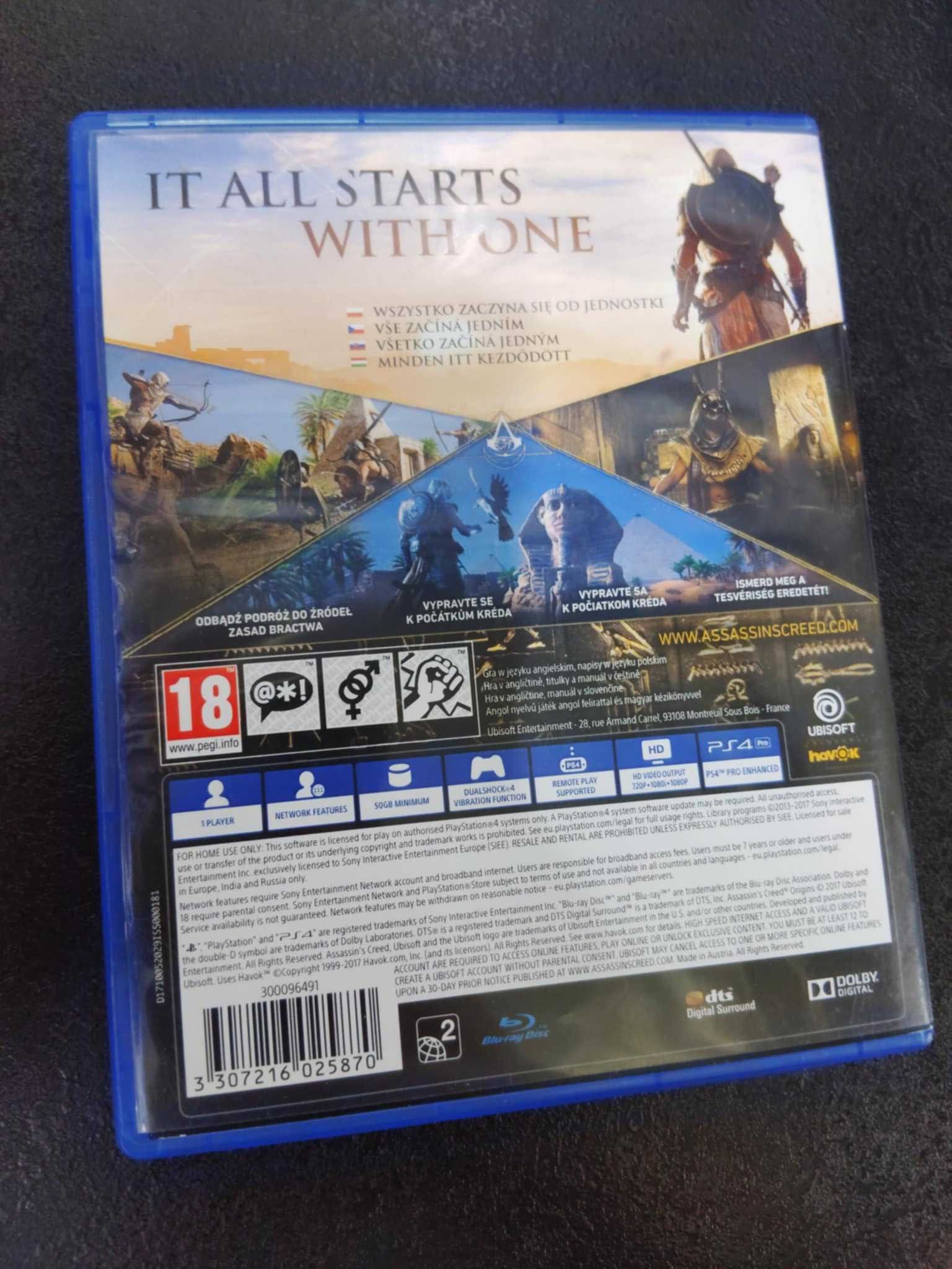 Assassin's Creed Origins PS4 Polskie napisy są w grze