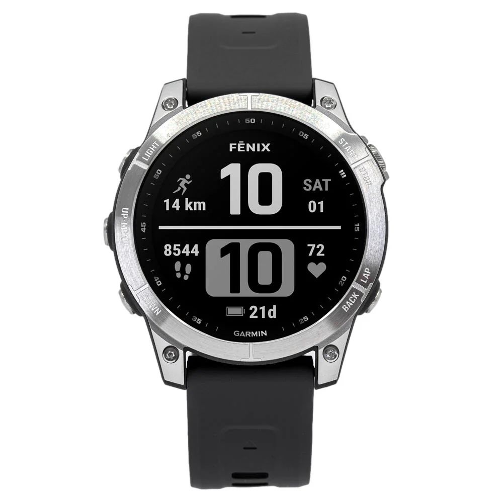 Нові! Годинник Garmin Fenix 7 Silver with Graphite Band (010-02540-01)