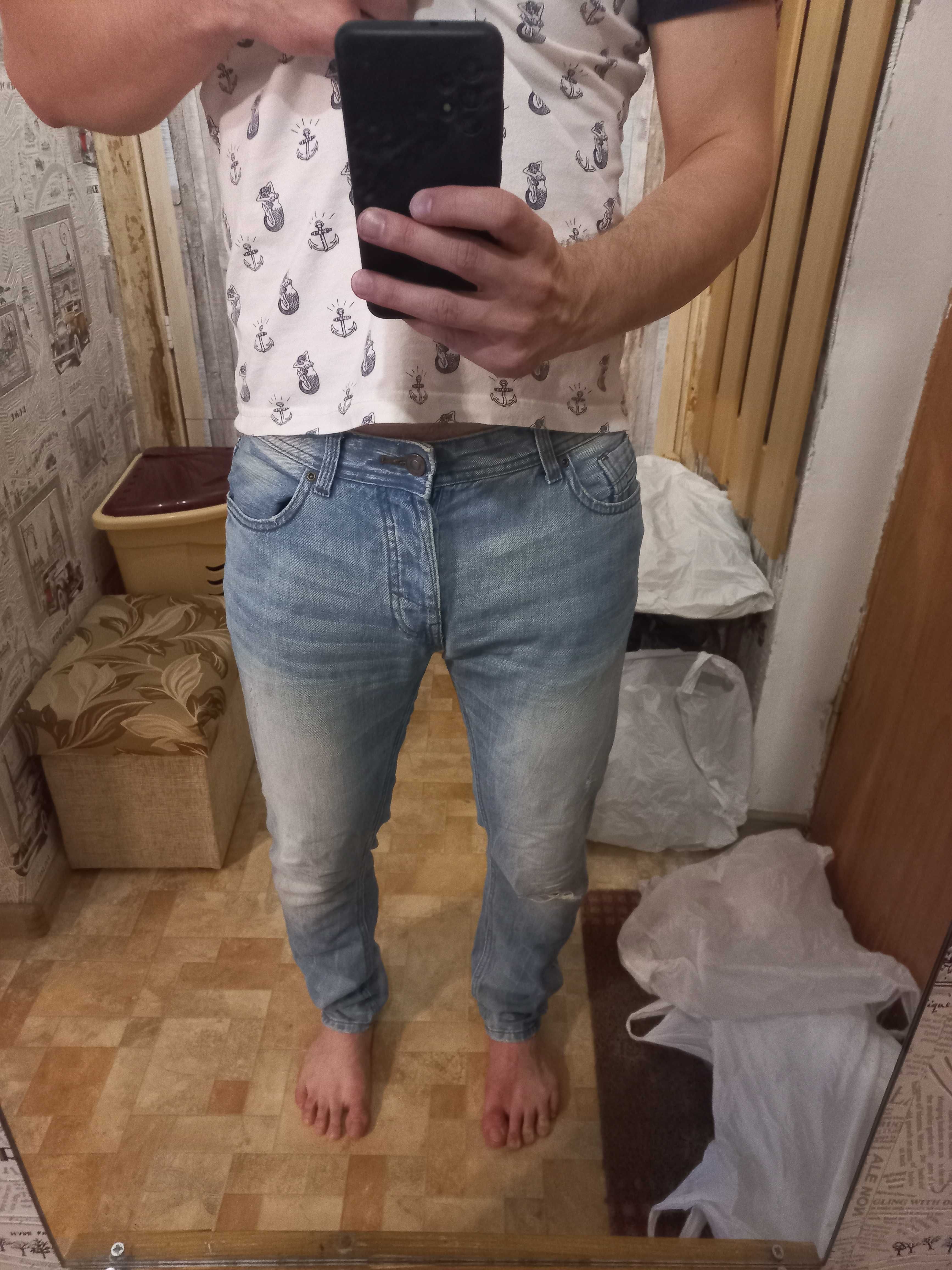 Чоловічі джинси Bershka Slim Fit розмір 30-38