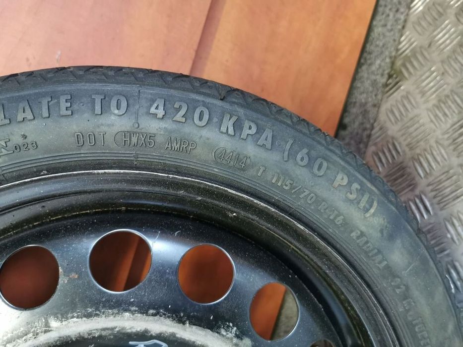 koło dojazdowe astra j kombi 5x115 t115/70/r16