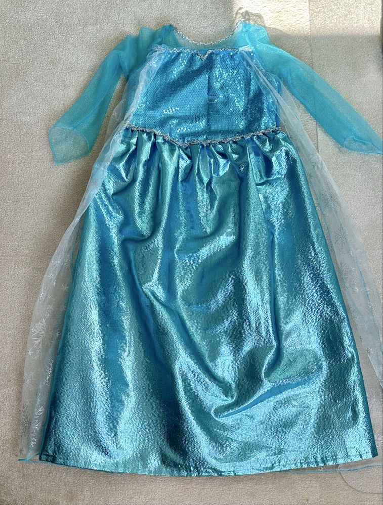 Карнавальна сукня Ельзи 140 см Крижане серце Frozen