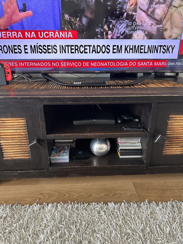 Móvel de TV-Madeira Wengé-Baixa de Prey