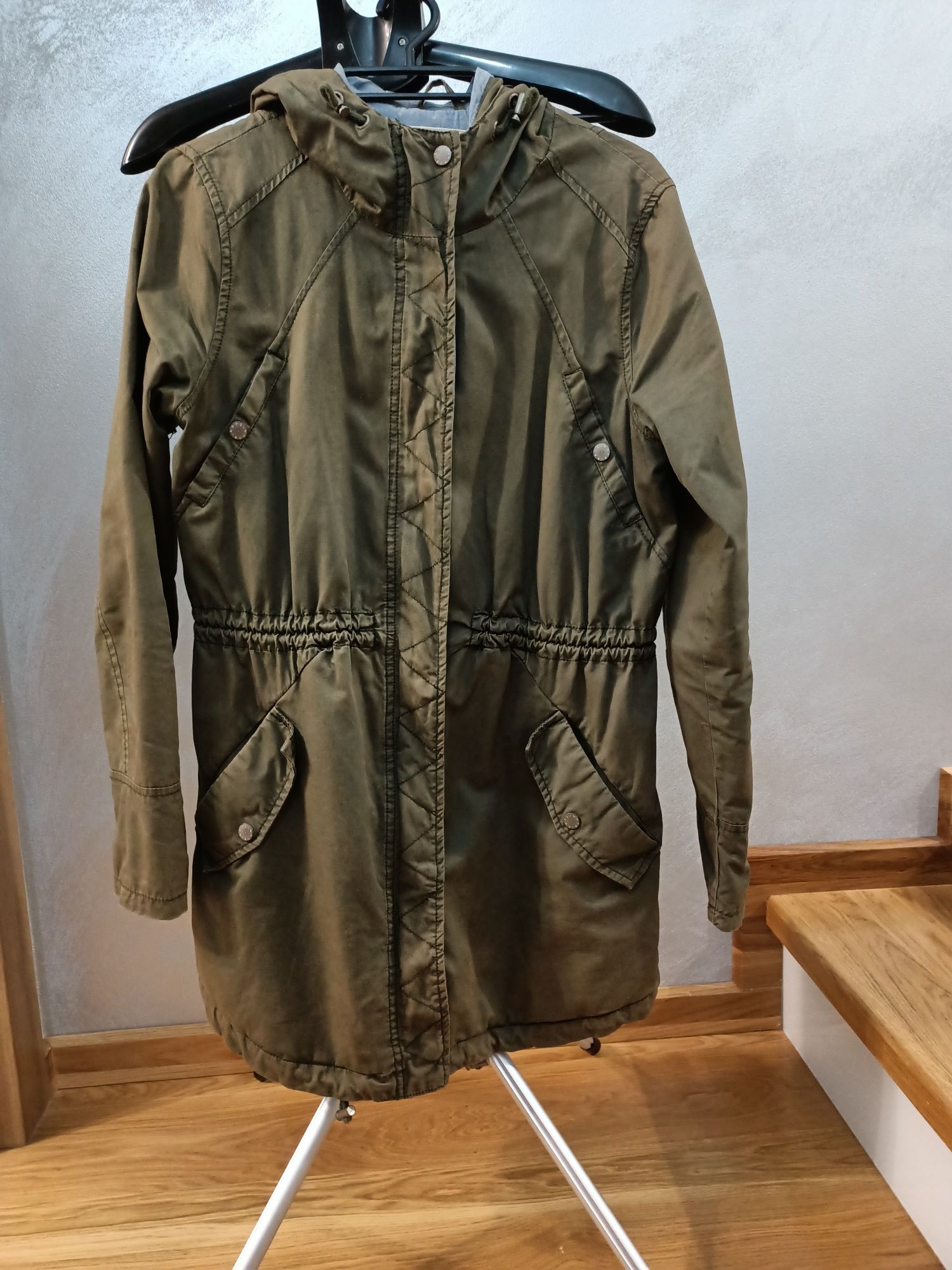 Kurtka parka wiosenna khaki L XL