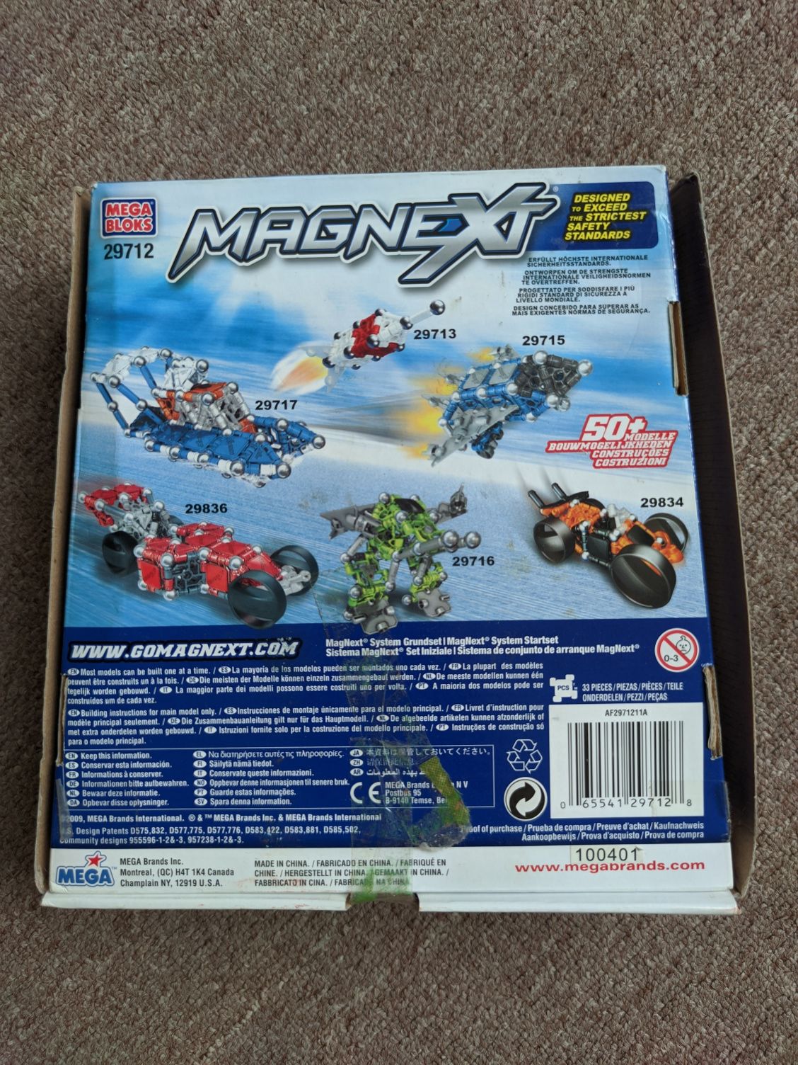 Магнитный конструктор Mega Bloks Magnext 29712 Гоночный автомобиль