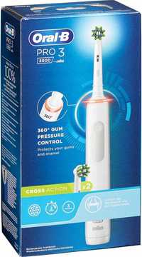 Szczoteczka elektryczna do zębów Oral-B Pro 3 3000 biała