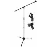 Statyw tripod mikrofonowy łamany regulowany dwa uchwyty Sklep Muzyczny