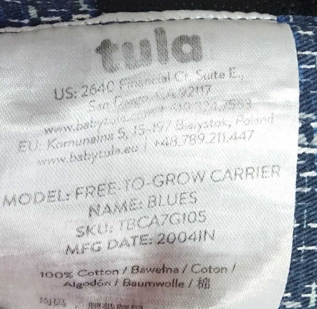 Tula free to grow nosidło
