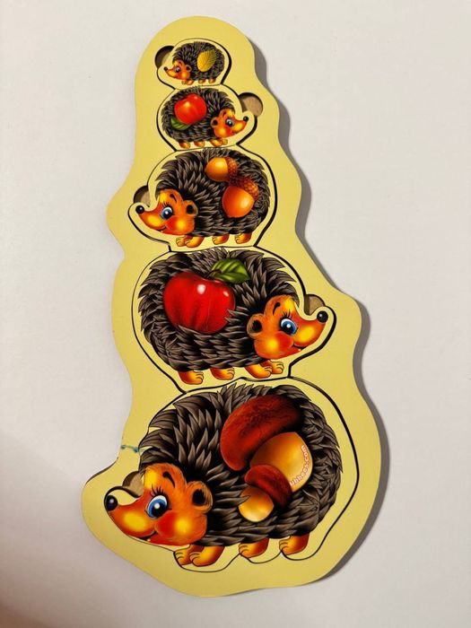 Настольная игра-сортер "Ежики" Ubumblebees