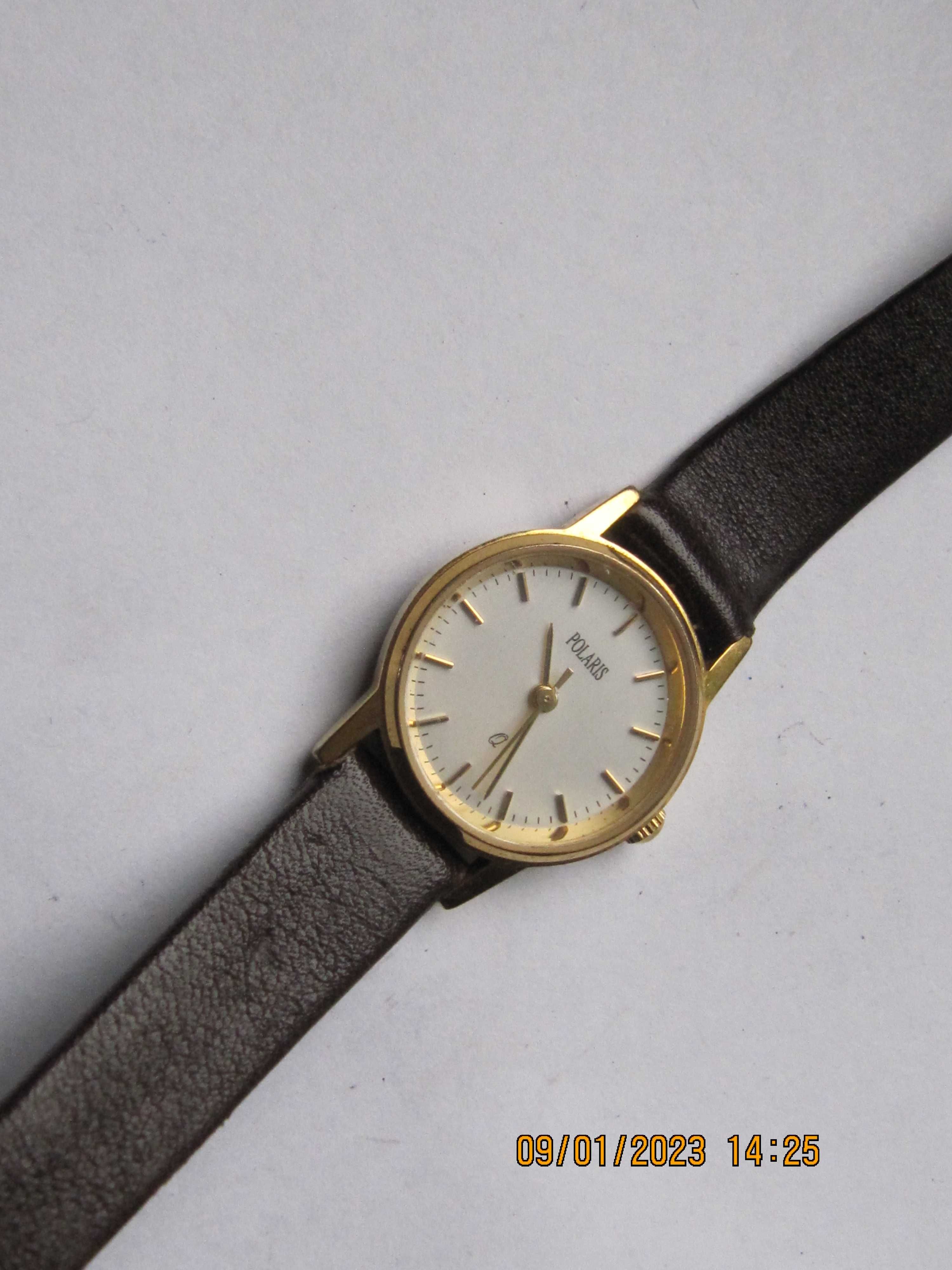 Polaris klasyczny pozłacany zegarek damski