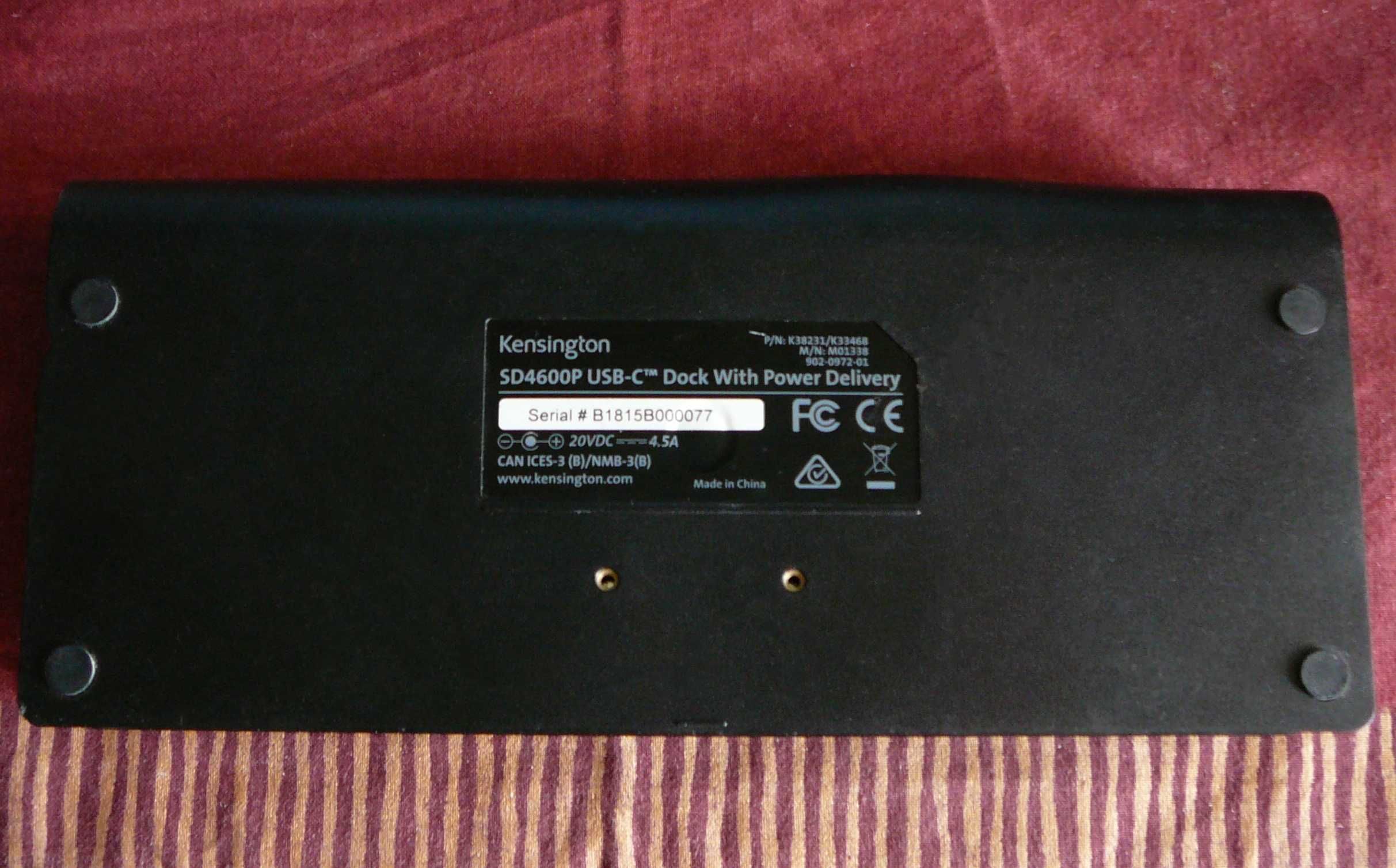 Док-станція Kensington SD4600P USB-C Power delivery без блока живлення
