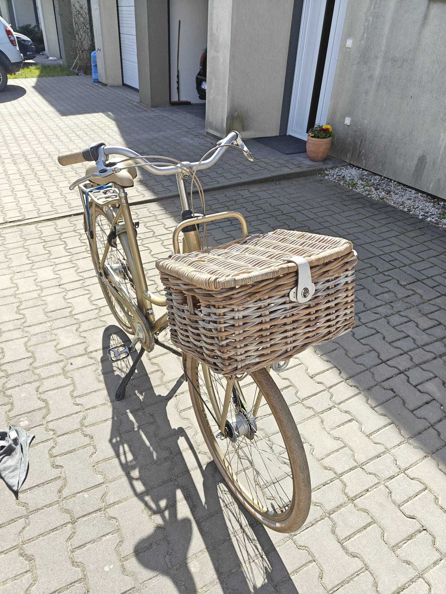 Rower miejski Batavus Diva rozmiar 56cm w jasnym słomkowym kolorze