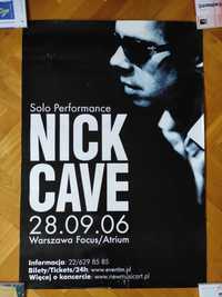 plakat Nick Cave koncert  Warszawa 2006 r.