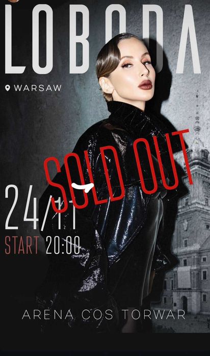 Білет на концерт Лободи Варшава