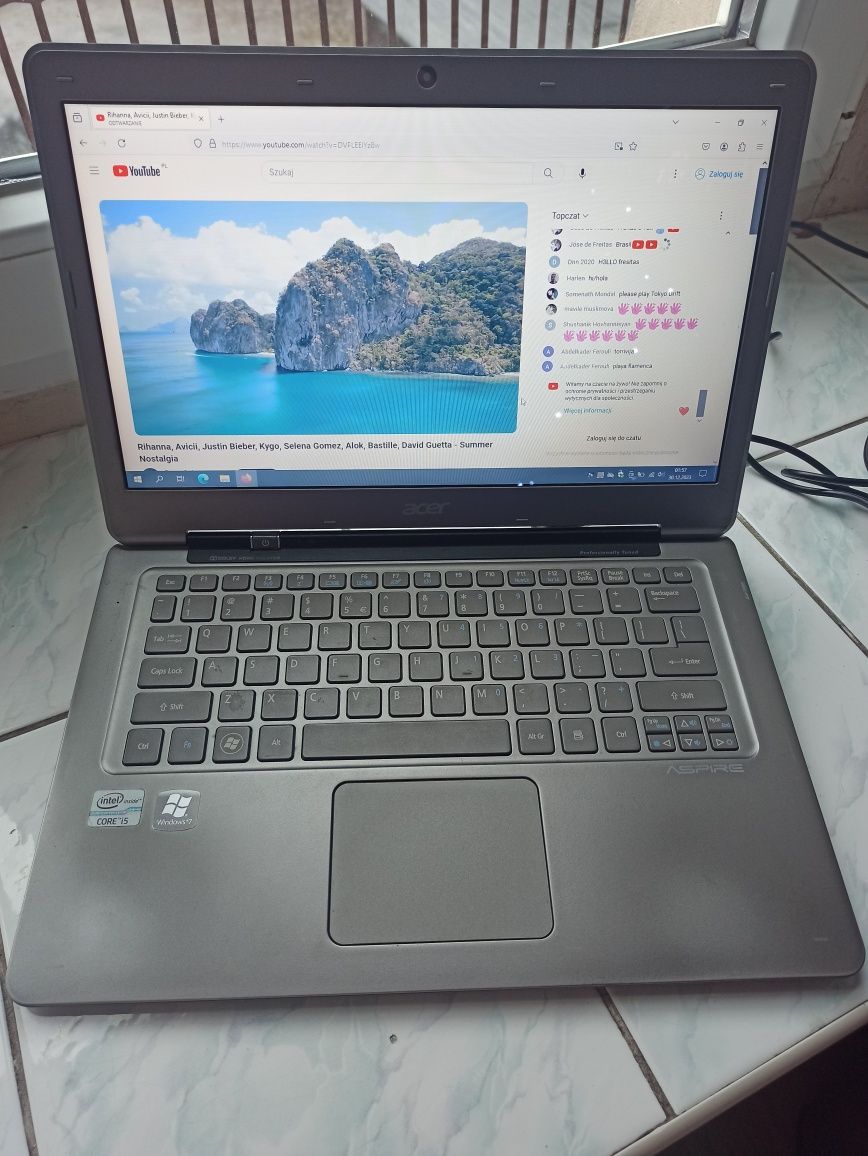 Laptop/Notebook Acer Aspire S3, Intel i5, 4gb, SSD, Intel HD, WiFi.