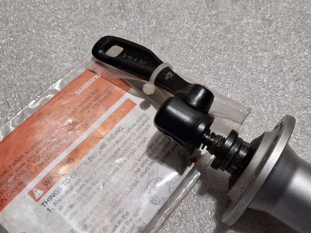 2) Piasta Rowerowa Shimano Deore HB-M590 Przednia 32otw Szybkozamykacz