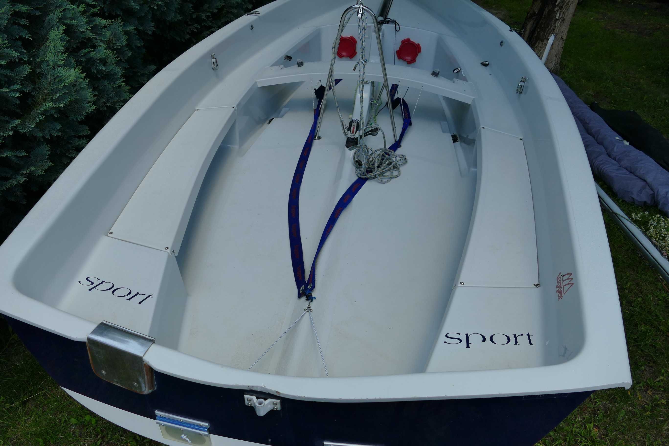 Łódź żaglowa żaglówka Topper Sport 16 + wózek slipowy