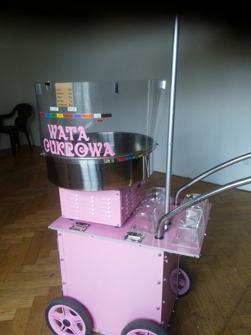Maszyna wózek do waty cukrowej