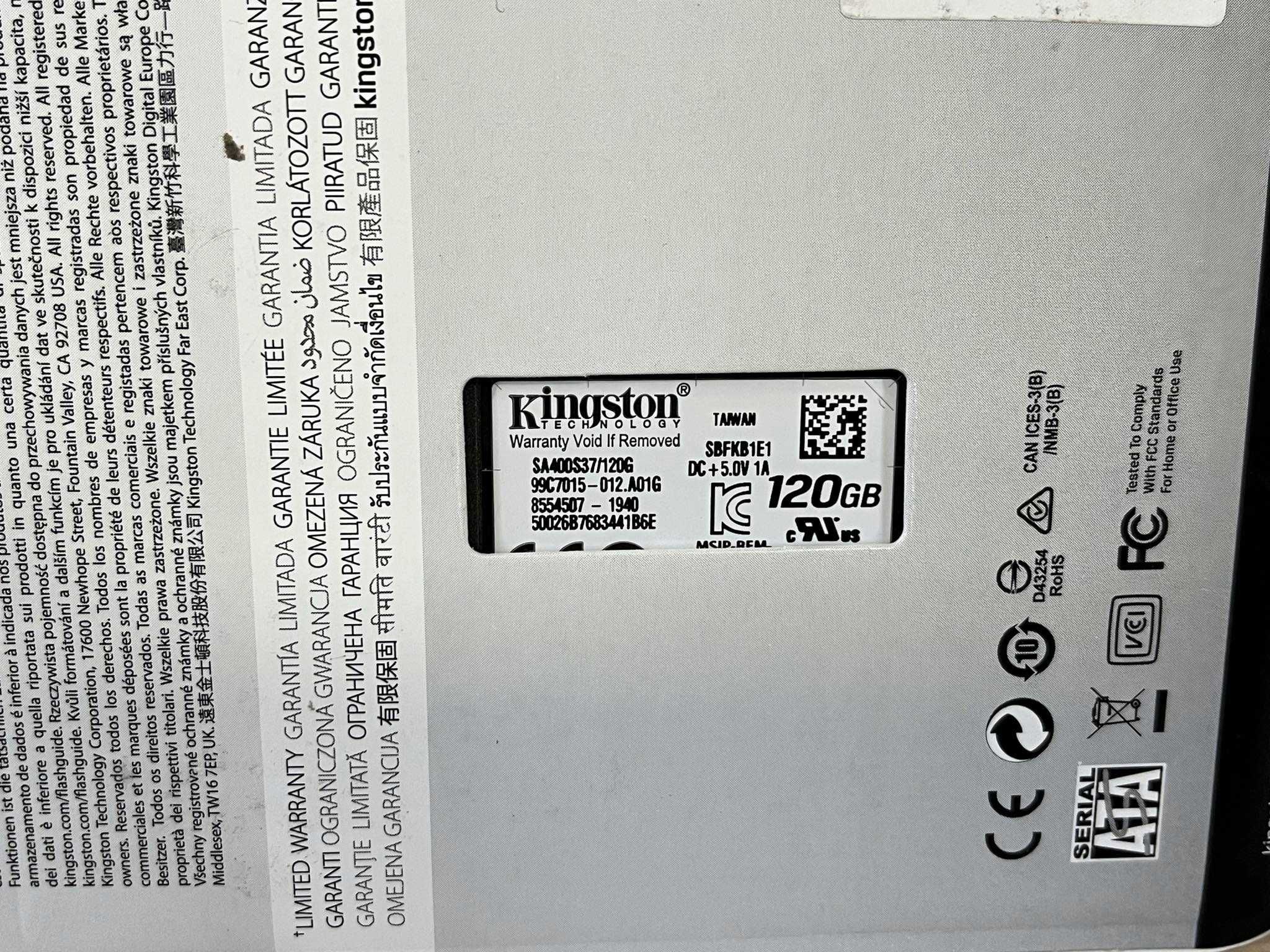Dysk SSD do komputera Kingston A400 | 120GB | 2,5" | SATA III |