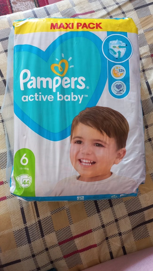 Підгузки Pampers active baby 6 44шт