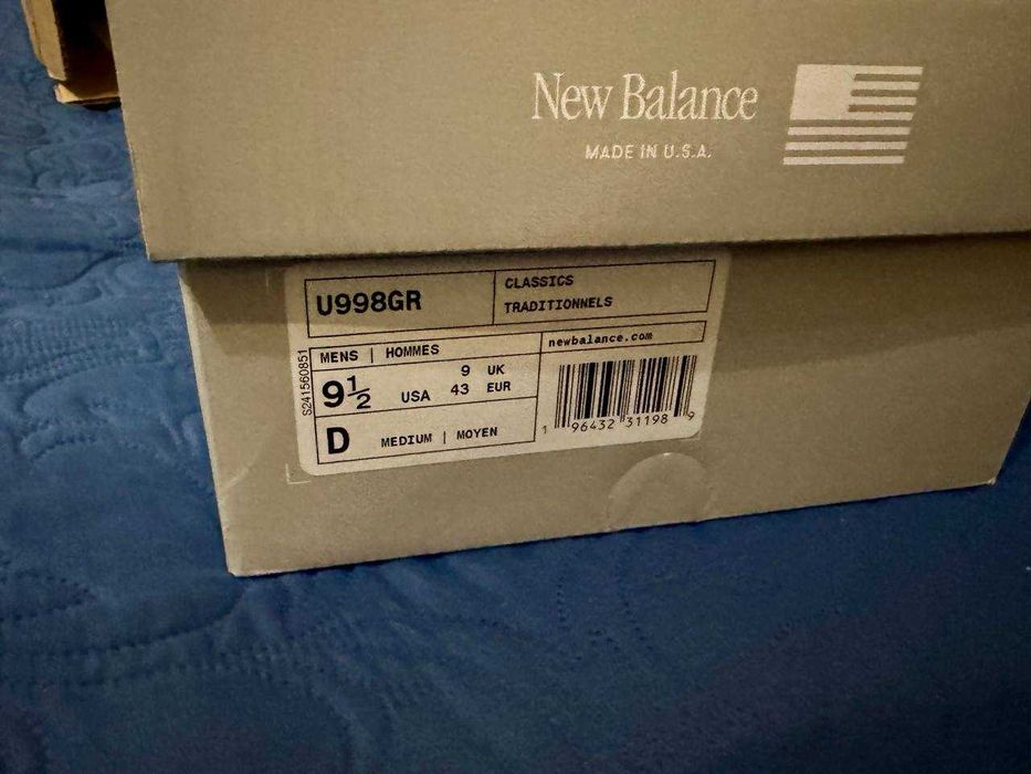 Кросівки чоловічі New Balance Made In Usa 998 Core Beige U998GR