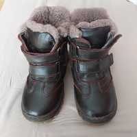 Buty ,botki chłopięce zimowe ocieplane z futerkiem, 29