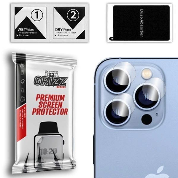2x Szkło na aparat do iPhone 16 Plus Grizz HybridGlass