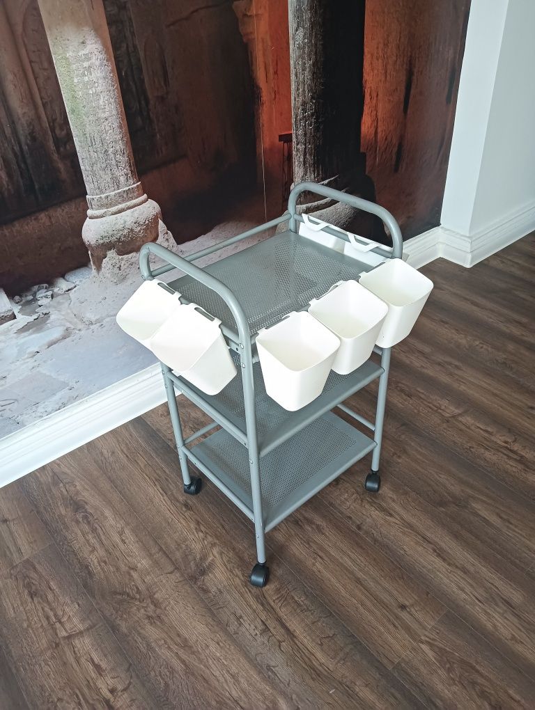 Regał na kółkach z 7 pojemnikami IKEA