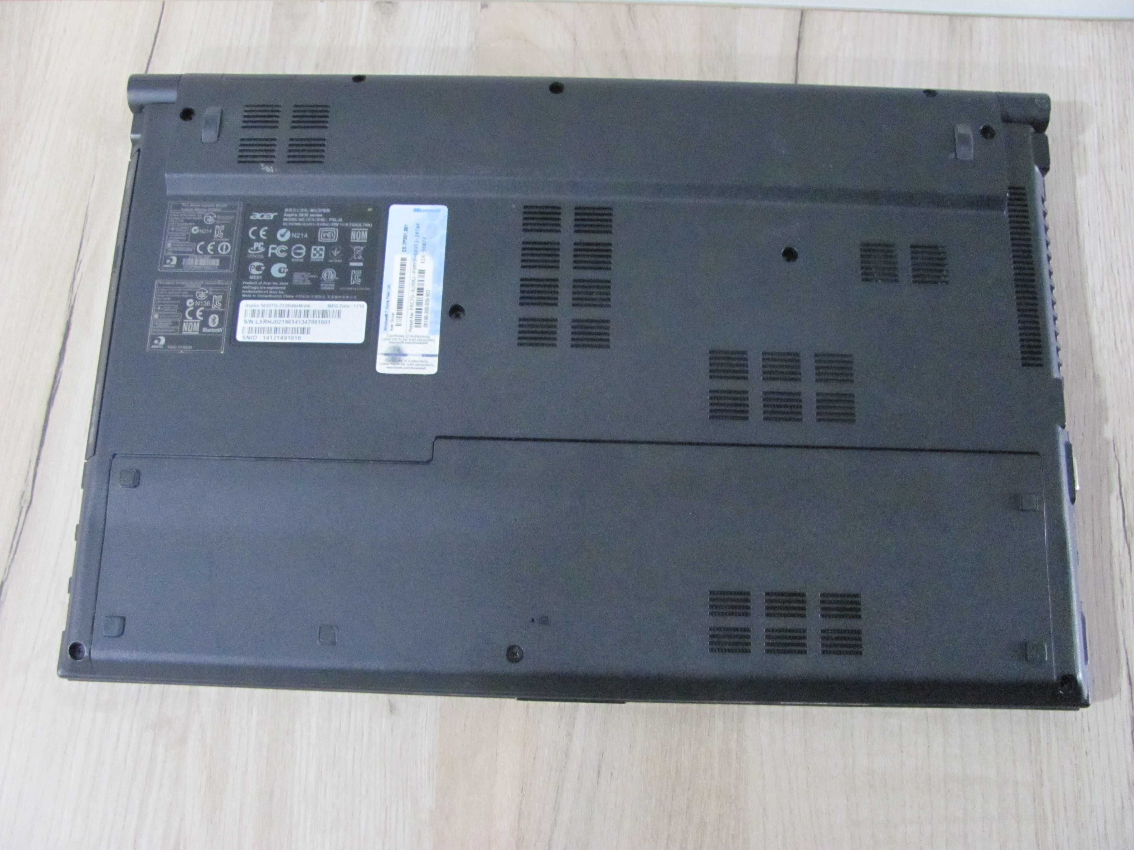 Laptop Acer Aspire TimeLine X 5830TG i3 8/128SSD GT540M