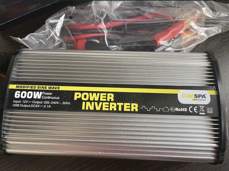 Інвертор CARSPA,600-1000W,12v.Європейська сертифікація.