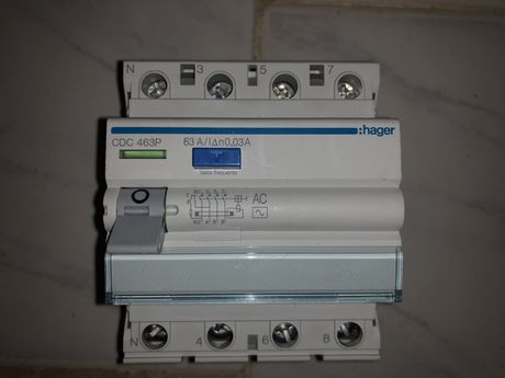 Hager Diferencial CDC463P 63A