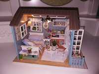 Интерьерный миниатюрный домик в стиле ретро для офиса, кофейни