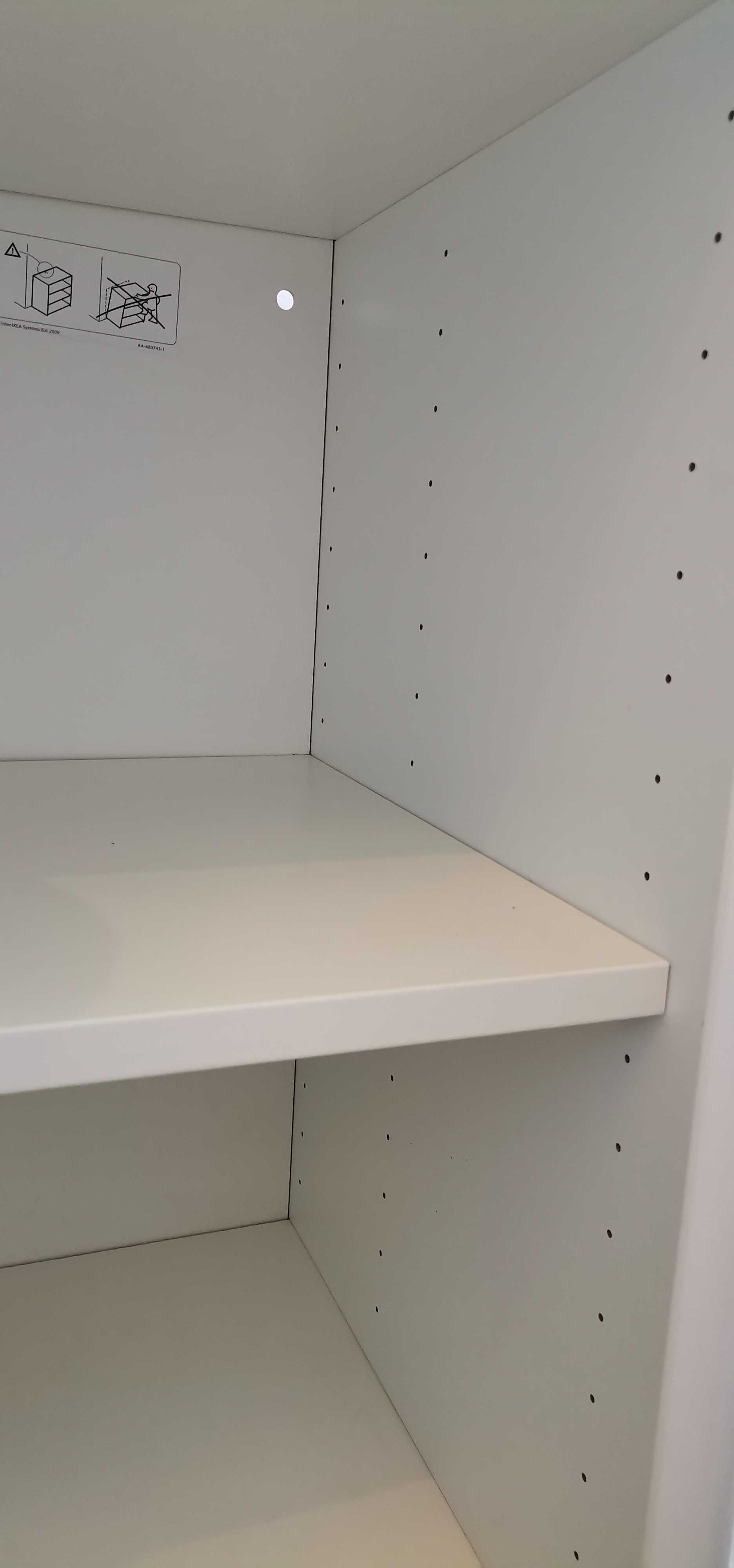 Szafka z drzwiczkami biała / połysk 120x42x64cm BESTA Ikea