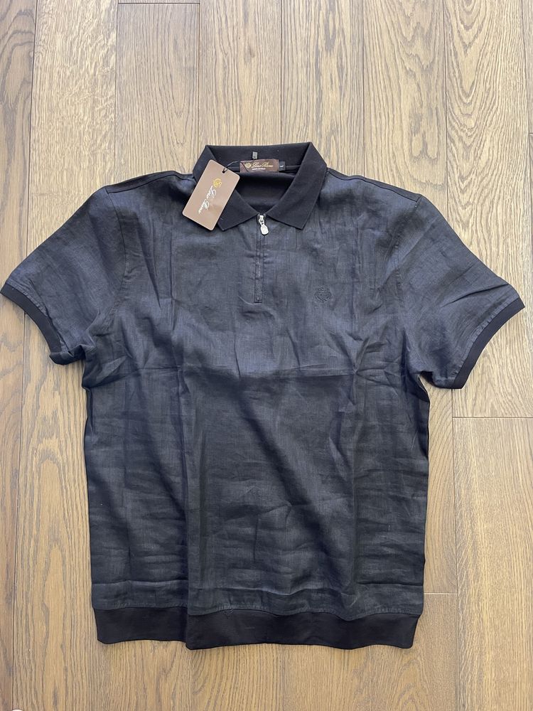 Мужская льняная поло Loro Piana