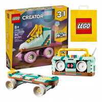 LEGO Creator 3 w 1 - Wrotka w Stylu Retro, Deskorolka lub Boombox