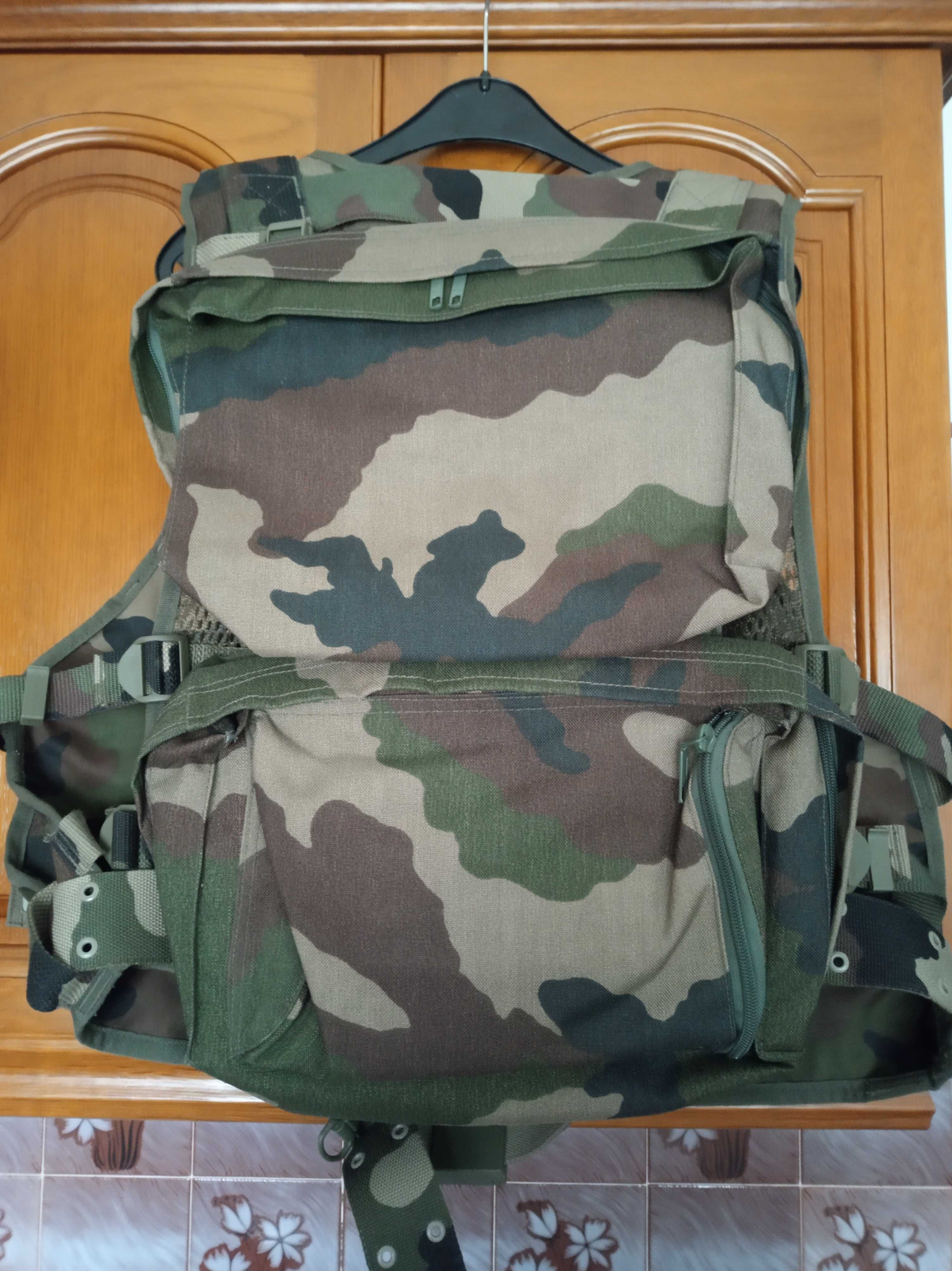 Colete militar de assalto Exército Francês Combate táctico airsoft M/L