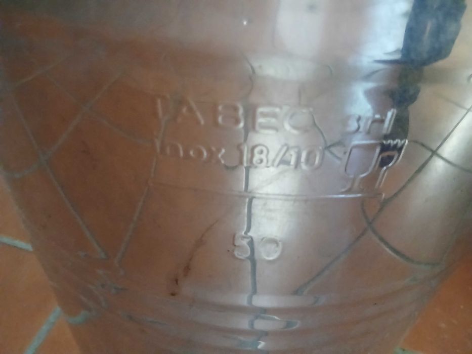 Depósito Vasilha em INOX de 50L