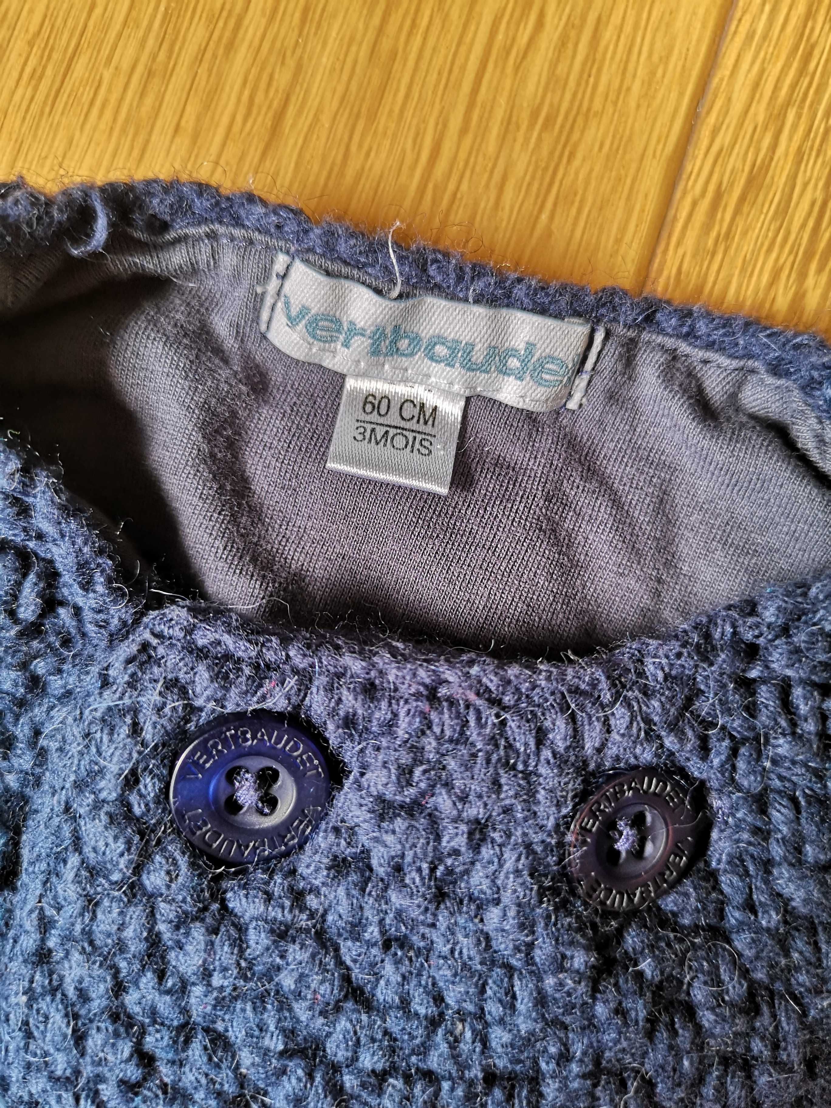 Zestaw niemowlęcy bluzka + spódniczka + sweter Ernsting's family 60/62