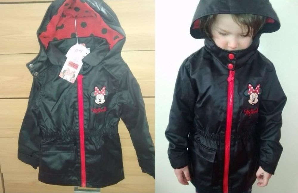 Minnie Mouse Myszka kurtka woskowana 3/4 lata